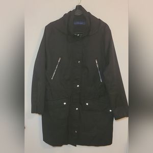 Cole Haan | Raincoat- Utility, Hooded (Black), XL